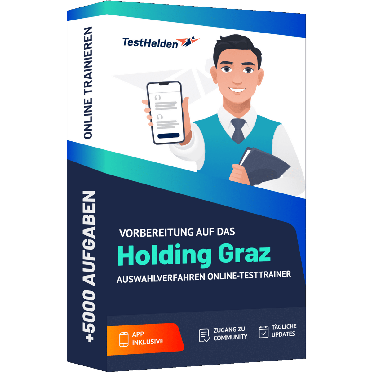 Produktbox Vorbereitung auf den Holding Graz Österreich Einstellungstest 2026 – Online Testtrainer