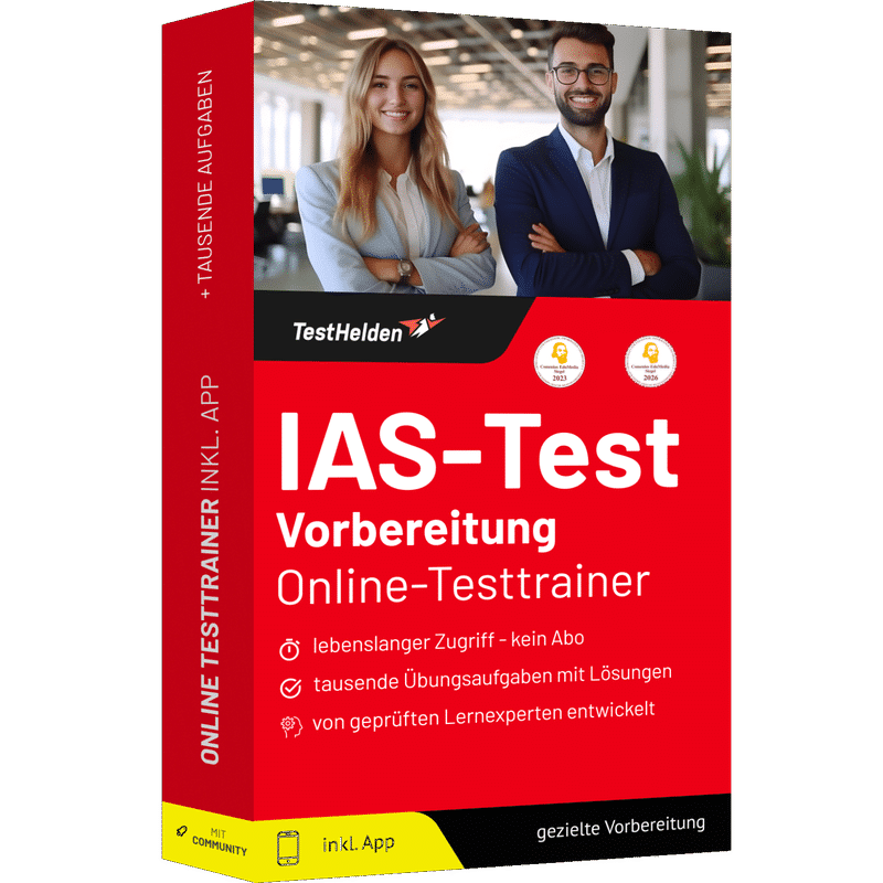 Produktbox IAS-Test Vorbereitung 2026 – Online-Testtrainer