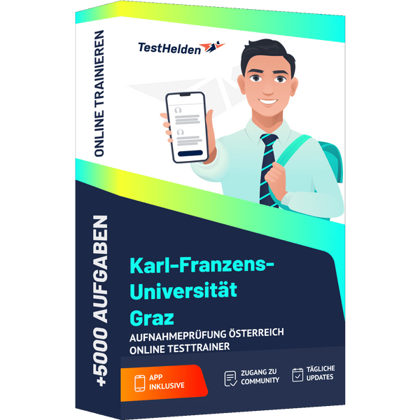 Produktbox Uni Graz Aufnahmeprüfung Testtrainer