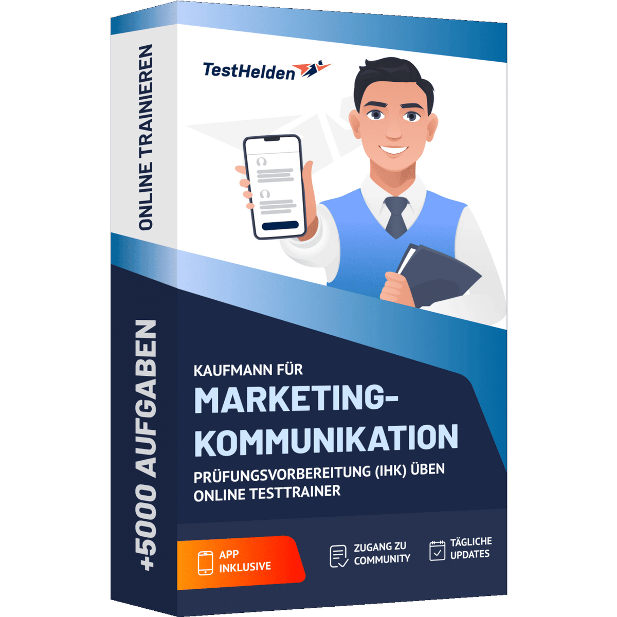 Produktbox Kaufmann / Kauffrau für Marketingkommunikation Prüfungsvorbereitung (IHK) 2026 üben – Online Testtrainer