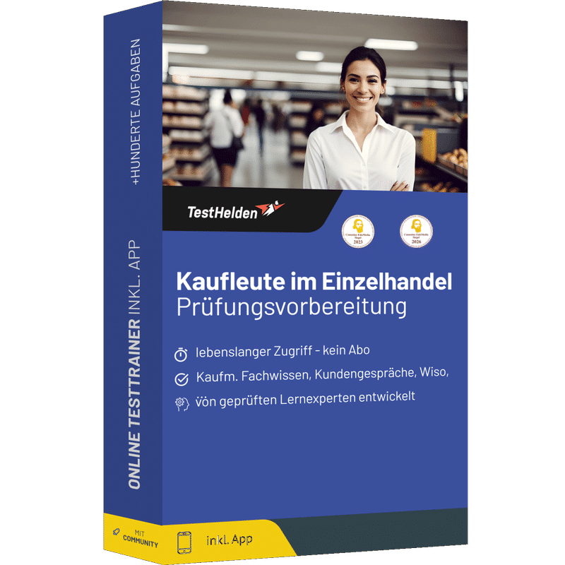 Produktbox des Einzelhandel IHK-Prüfungstrainer