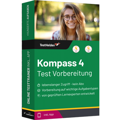 Produktbox Kompass 4 BW Aufgaben Testtrainer