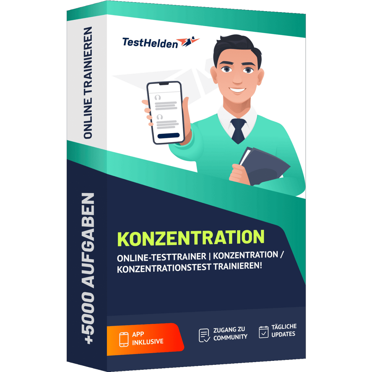 Produktbox Konzentrationstest 2026 üben – Online-Testtrainer