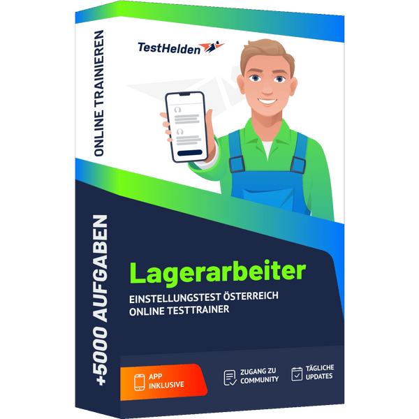 Produktbox Lagerarbeiter Österreich Testtrainer
