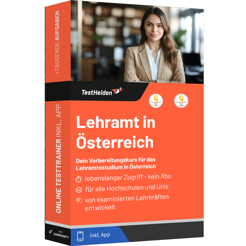 Produktbox des Lehramt Österreich Testtrainer