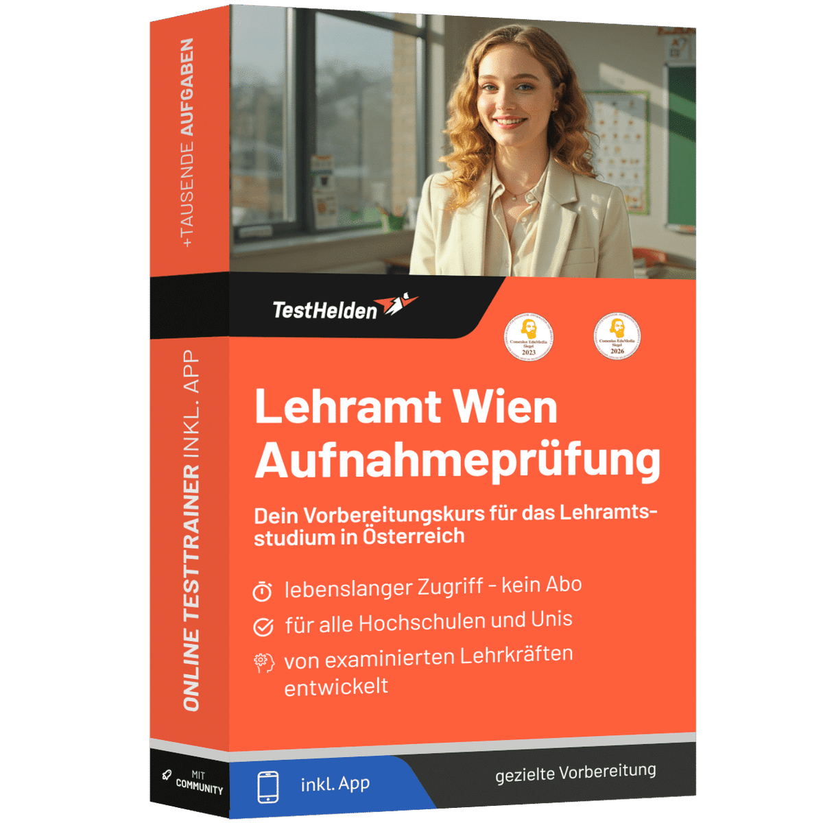 Produktbox Lehramt Wien Aufnahmeprüfung 2026 üben – Online Testtrainer