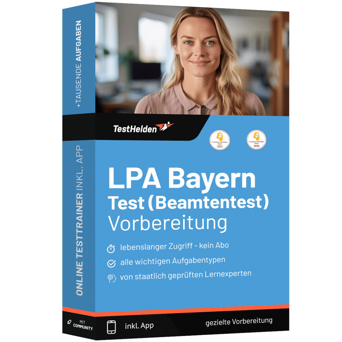 Produktbox LPA Test Bayern (Beamtentest) 2026 üben – Online Testtrainer