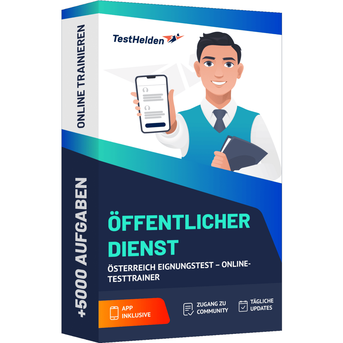 Produktbox Öffentlicher Dienst Österreich Eignungstest 2026 üben – Online-Testtrainer