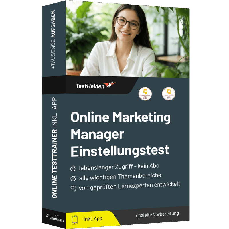 Produktbox Online Marketing Manager Einstellungstest 2026 üben – Online-Testtrainer