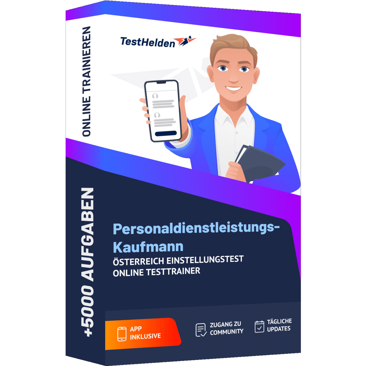 Produktbox Personaldienstleistungskaufmann Österreich Einstellungstest 2026 üben – Online Testtrainer
