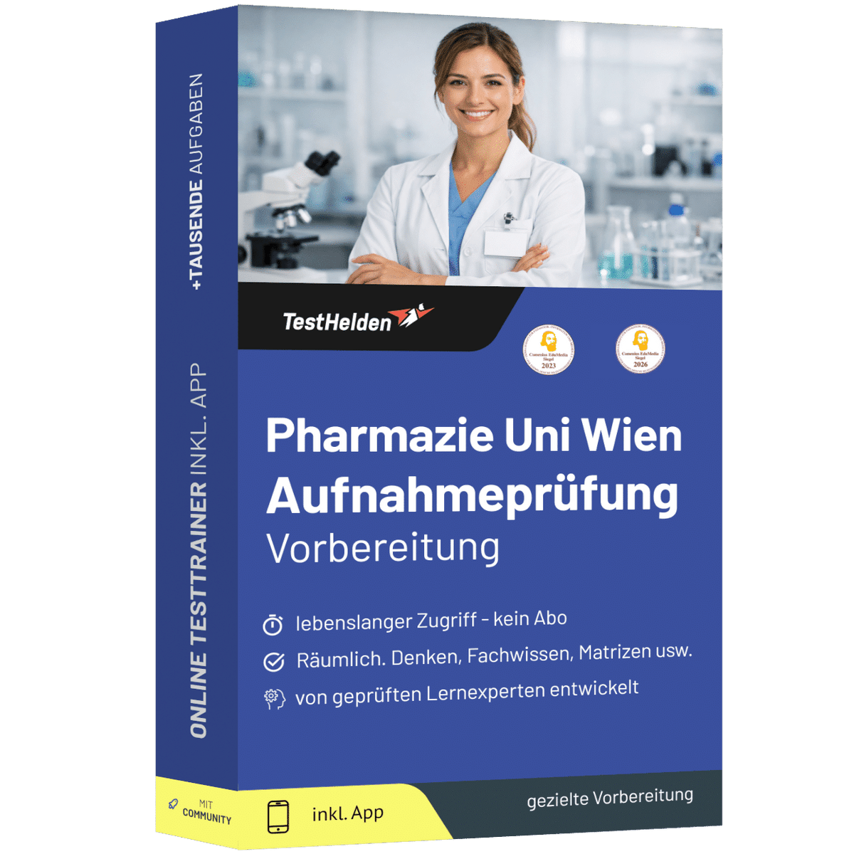 Produktbox Pharmazie Wien Aufnahmeprüfung 2026 üben – Online-Testtrainer