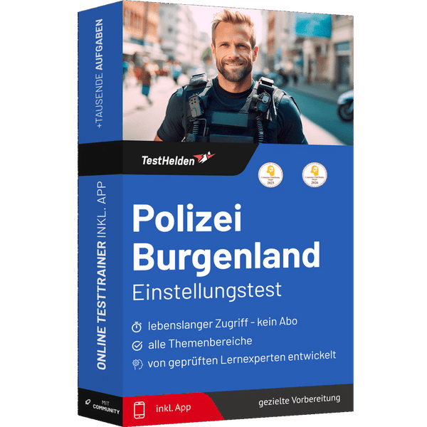 Produktbox Polizei Burgenland Testtrainer