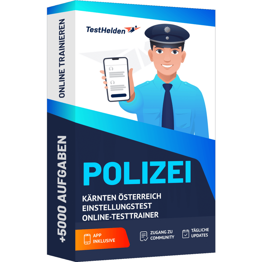 Produktbox Polizei Kärnten Testtrainer