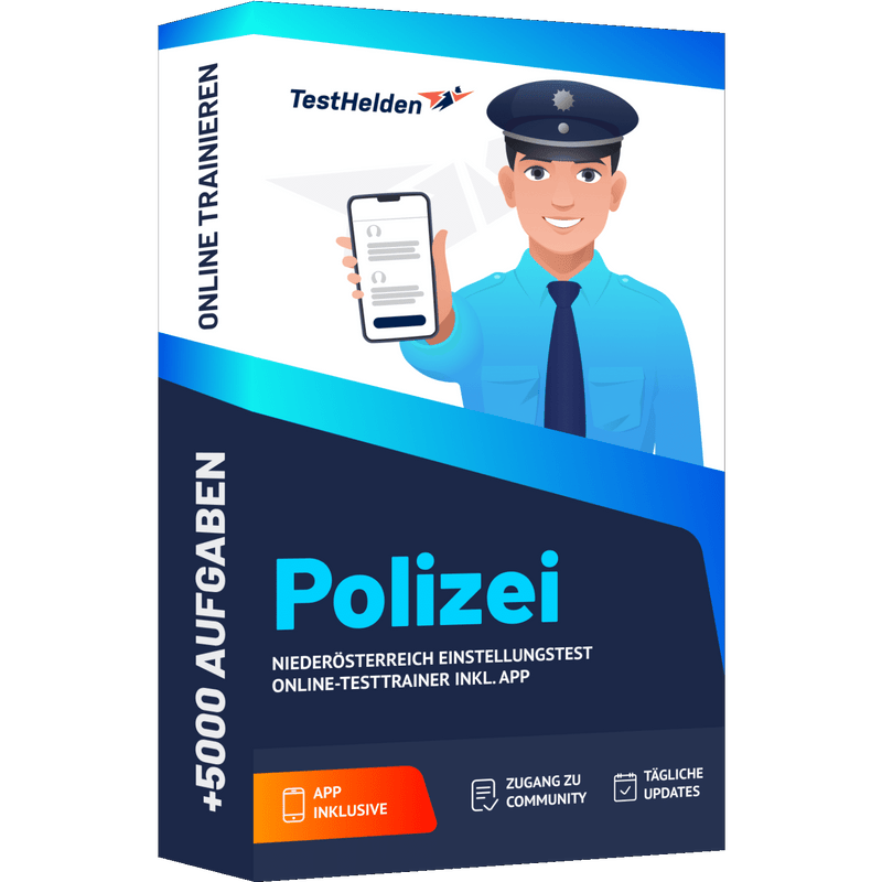 Produktbox des Polizei Niederösterreich Testtrainer