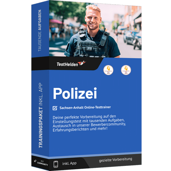 Produktbox Polizei Sachsen-Anhalt Testtrainer