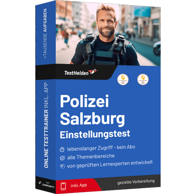 Produktbox Polizei Salzburg Testtrainer