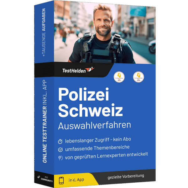 Produktbox Polizei Schweiz Testtrainer