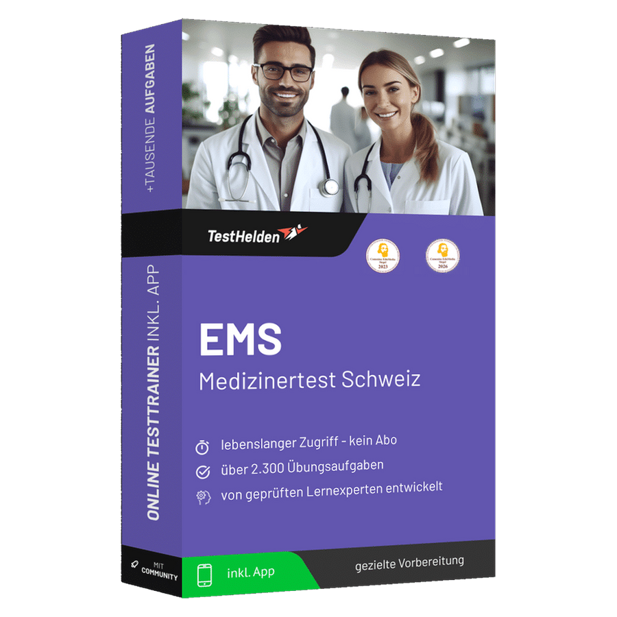 Produktbox EMS Schweiz Medizinertest Testtrainer