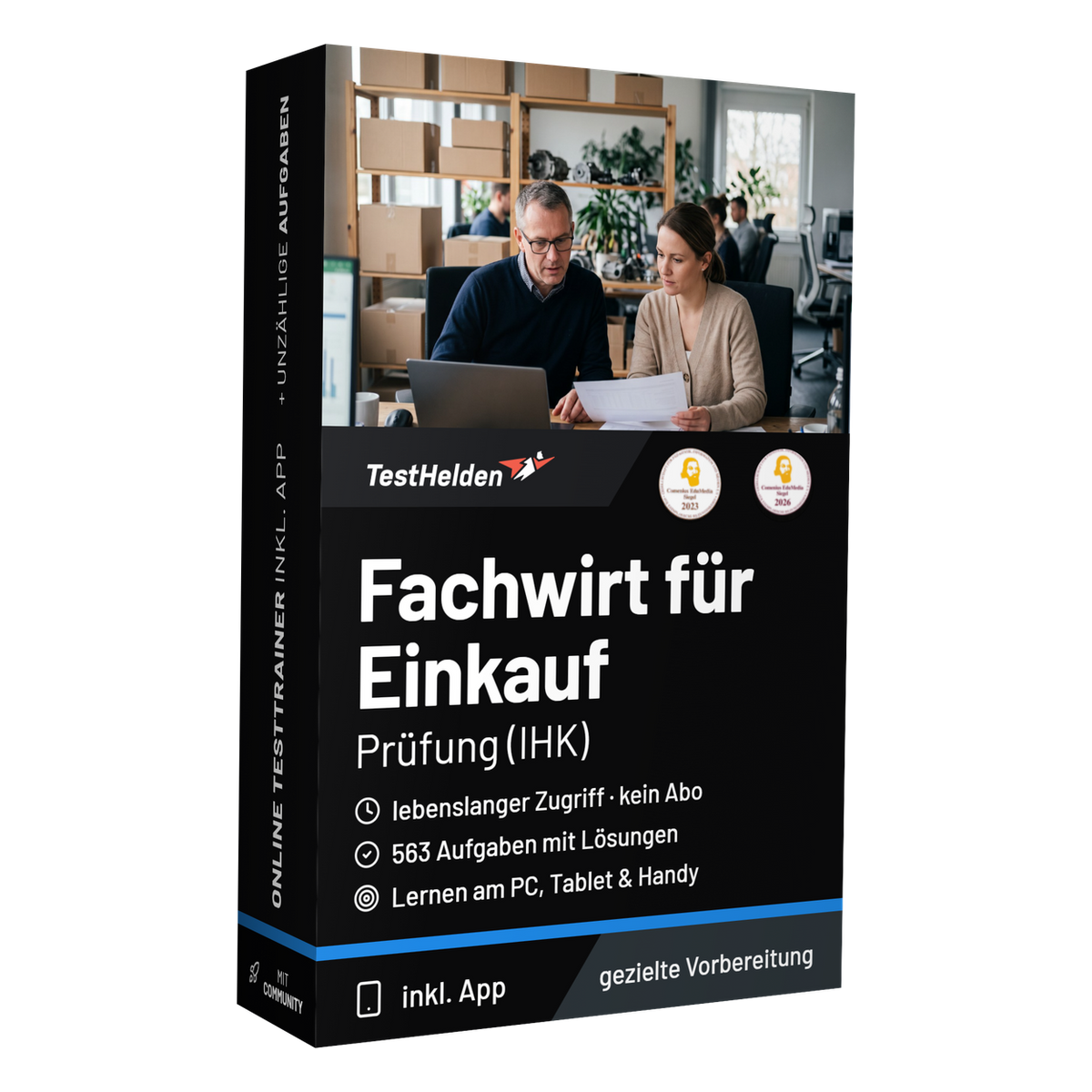 Fachwirt für Einkauf Prüfung 2026 üben – Online Testtrainer (IHK) - Produktbox