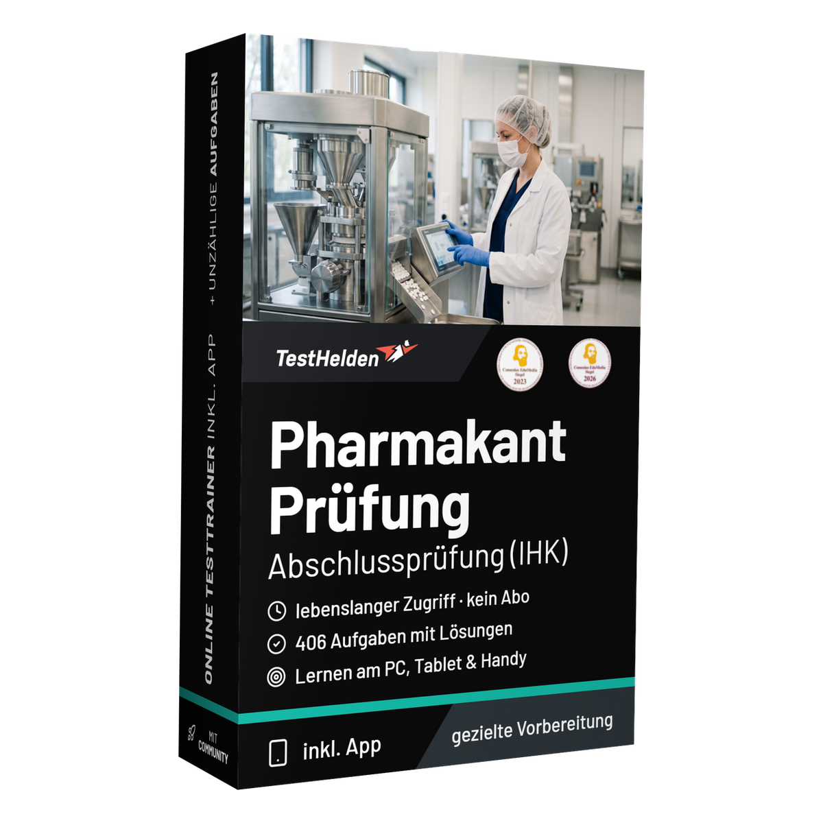 Pharmakant Abschlussprüfung 2026 üben – Online Testtrainer (IHK) - Produktbox