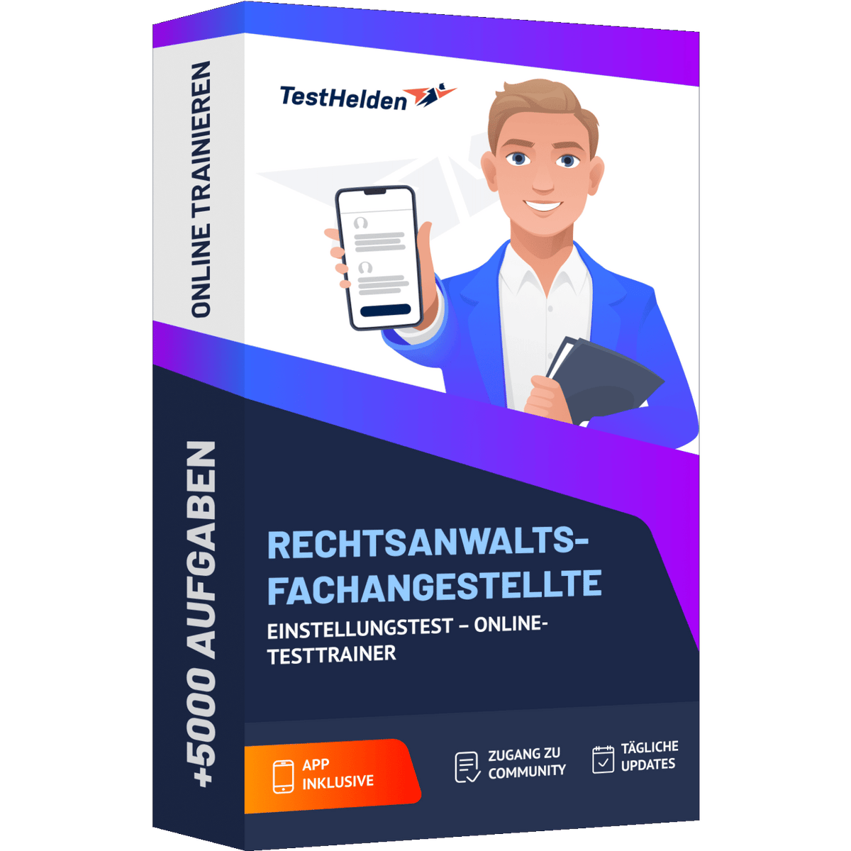 Produktbox Rechtsanwaltsfachangestellte Einstellungstest 2026 üben – Online-Testtrainer