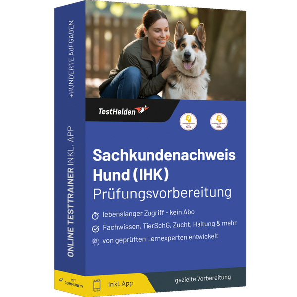 Produktbox Sachkundeprüfung Hund (IHK) Testtrainer