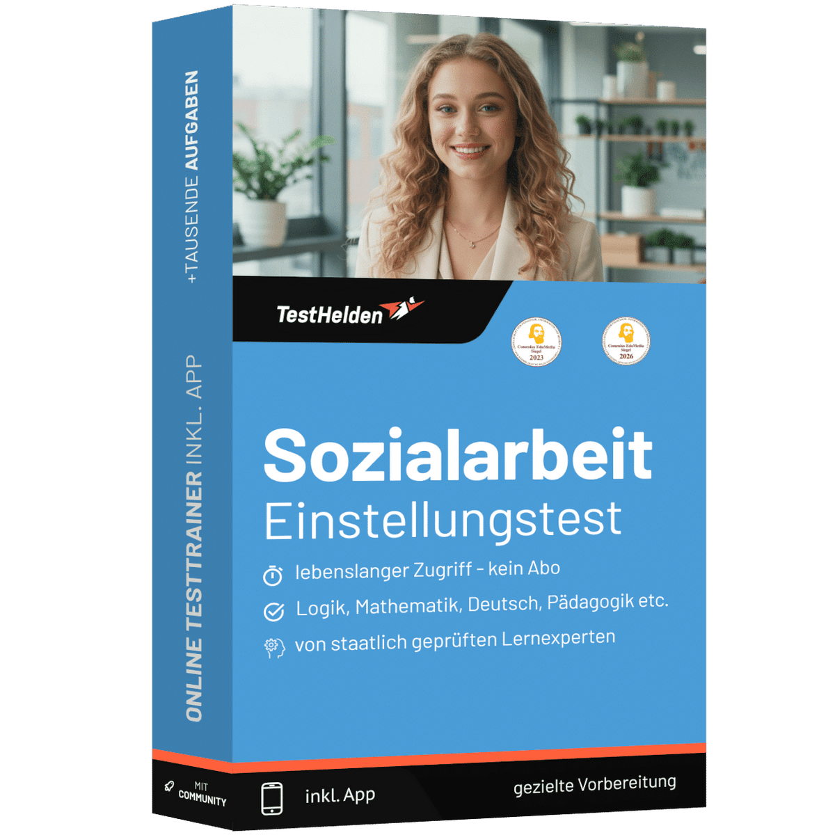 Produktbox Sozialarbeit Einstellungstest 2026 üben – Online-Testtrainer
