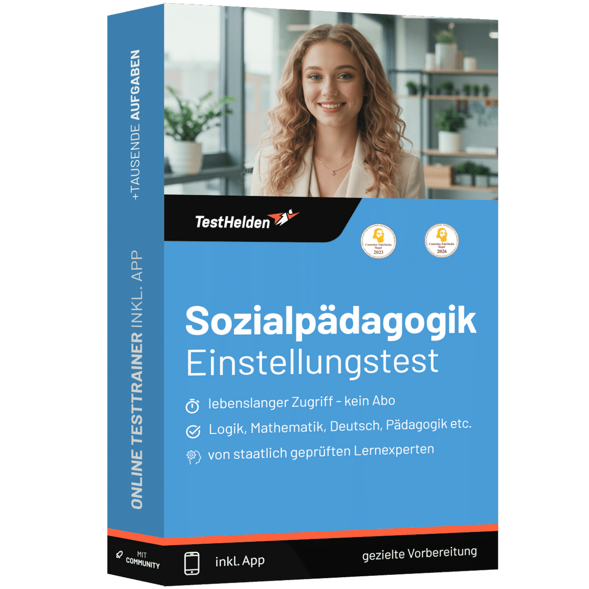 Produktbox Sozialpädagogik Einstellungstest 2026 üben – Online-Testtrainer
