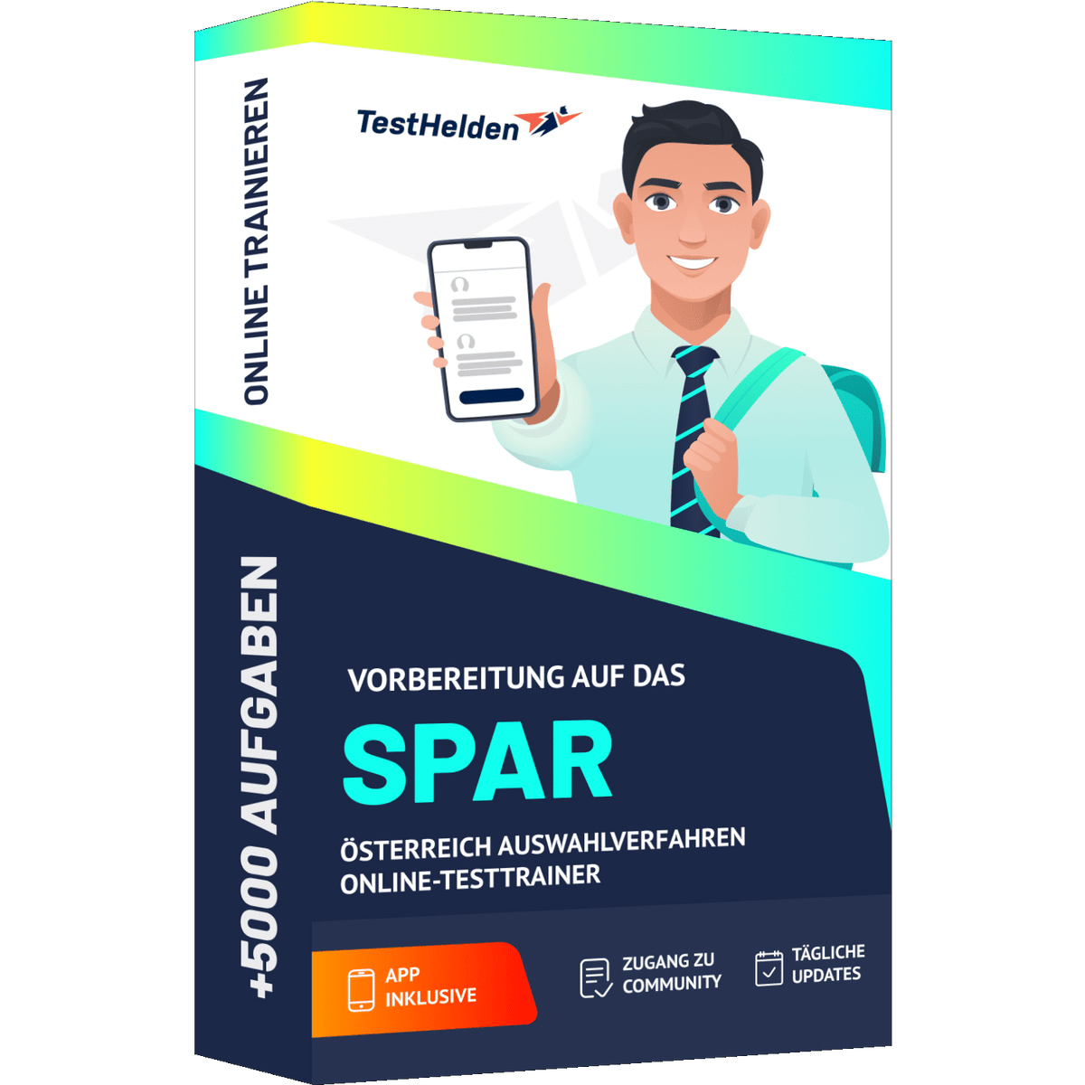Produktbox Vorbereitung auf den SPAR Österreich Einstellungstest 2026 – Online Testtrainer