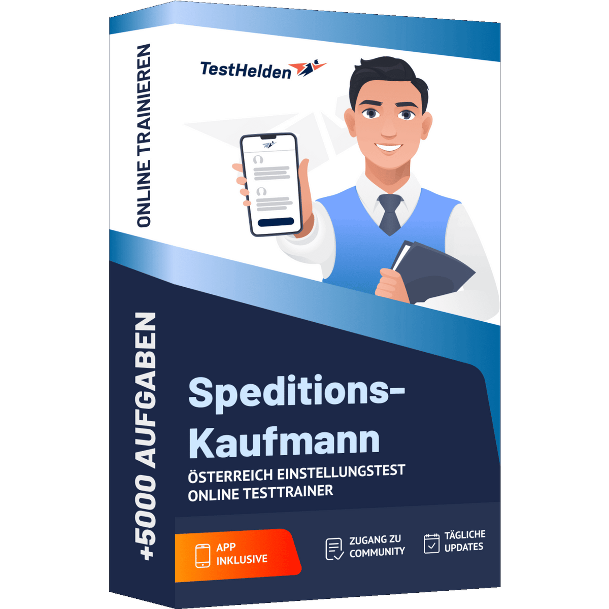 Produktbox Speditionskaufmann Österreich Einstellungstest 2026 üben – Online Testtrainer