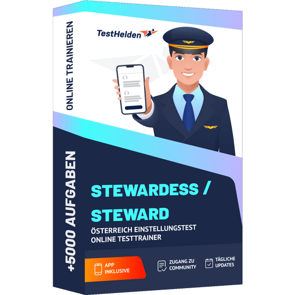Produktbox Stewardess Österreich Testtrainer