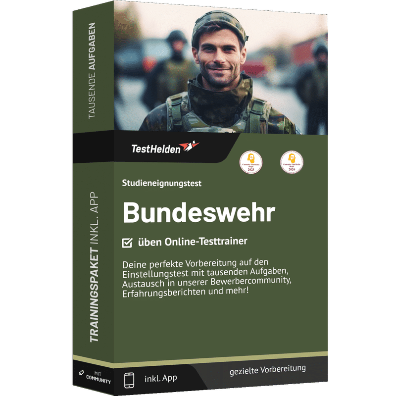 Produktbox Bundeswehr Studieneignung Testtrainer