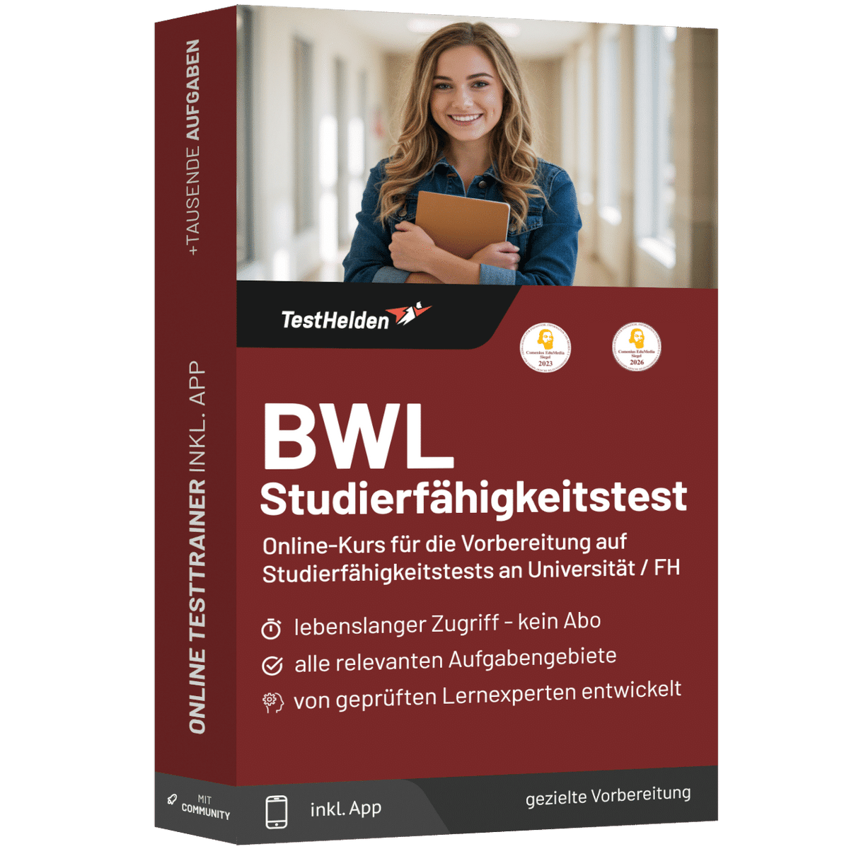 Produktbox Studierfähigkeitstest BWL 2026 üben – Online Testtrainer