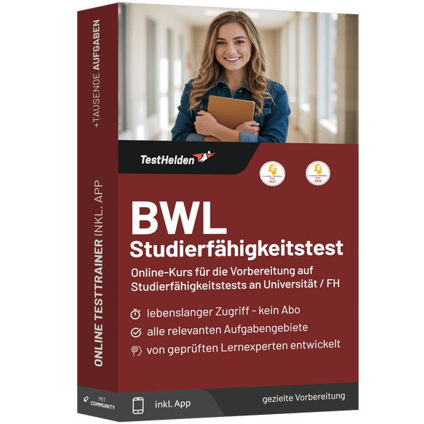 Produktbox Studierfähigkeitstest BWL Testtrainer