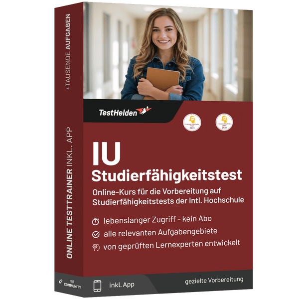 Produktbox Studierfähigkeitstest IU Testtrainer