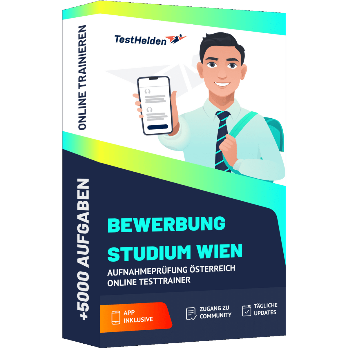 Produktbox Studium Wien Aufnahmeprüfung Österreich 2026 – Online Testtrainer