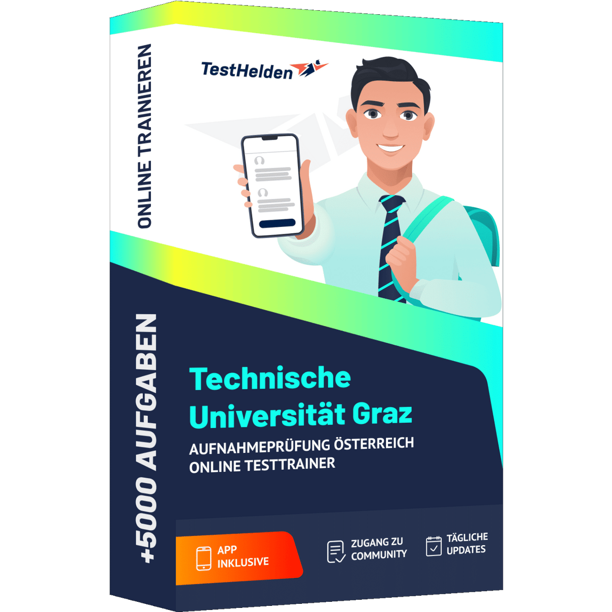Produktbox Technische Universität Graz Aufnahmeprüfung Österreich 2026 – Online Testtrainer