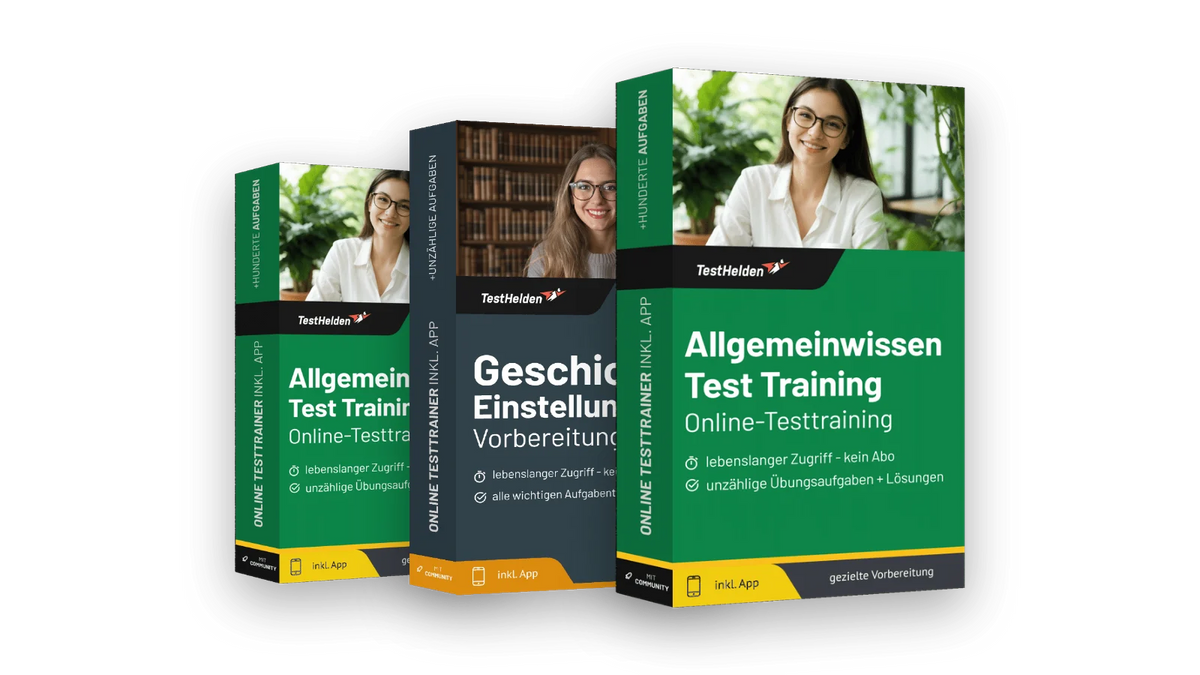 Produktboxen der Testtrainer für Allgemeinwissen