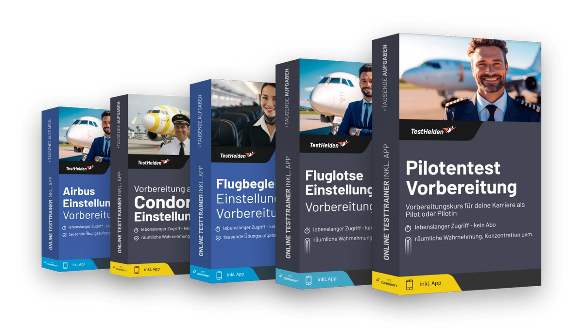 Produktboxen der Testtrainer für Luft- & Raumfahrt