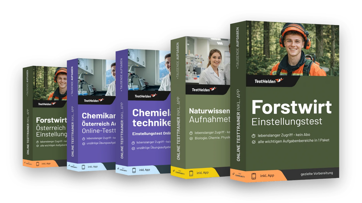 Produktboxen der Testtrainer für Naturwissenschaften