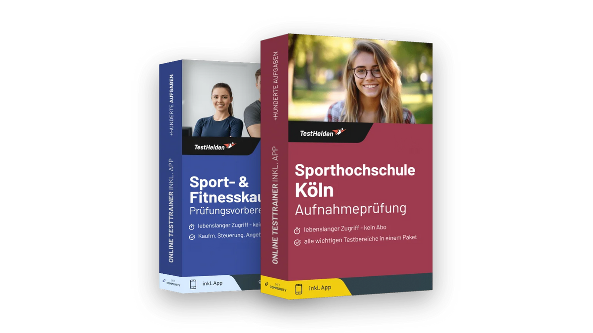 Produktboxen der Testtrainer für Sport