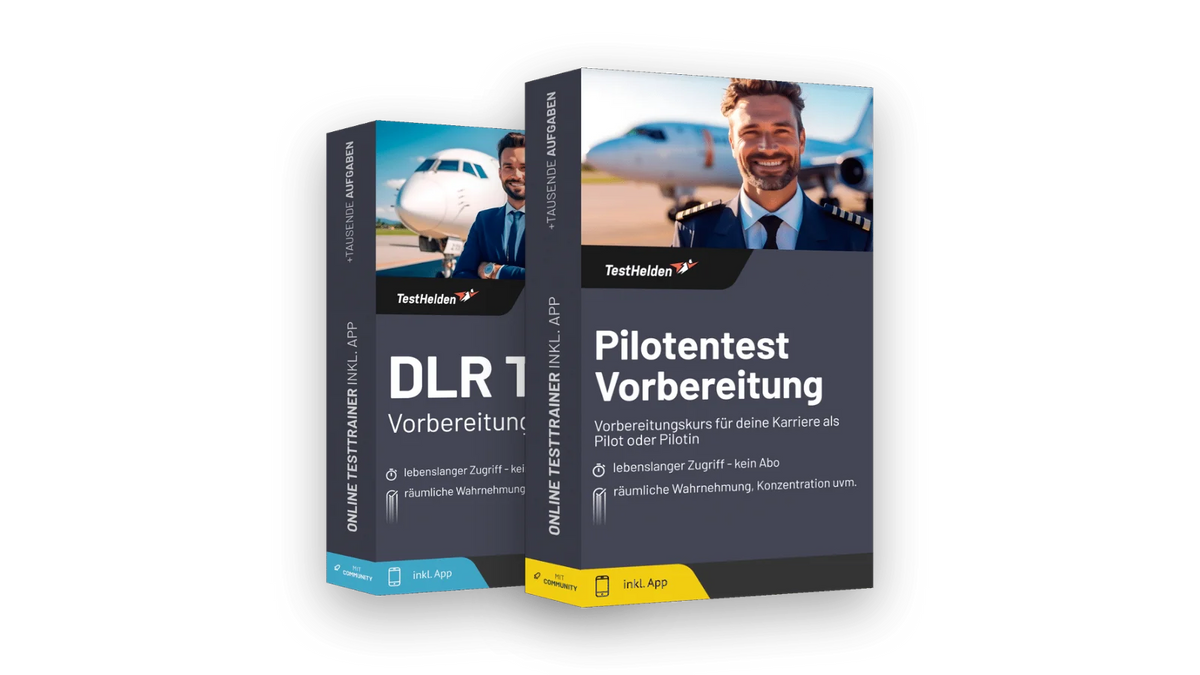 Produktboxen der Testtrainer für Vorbereitung