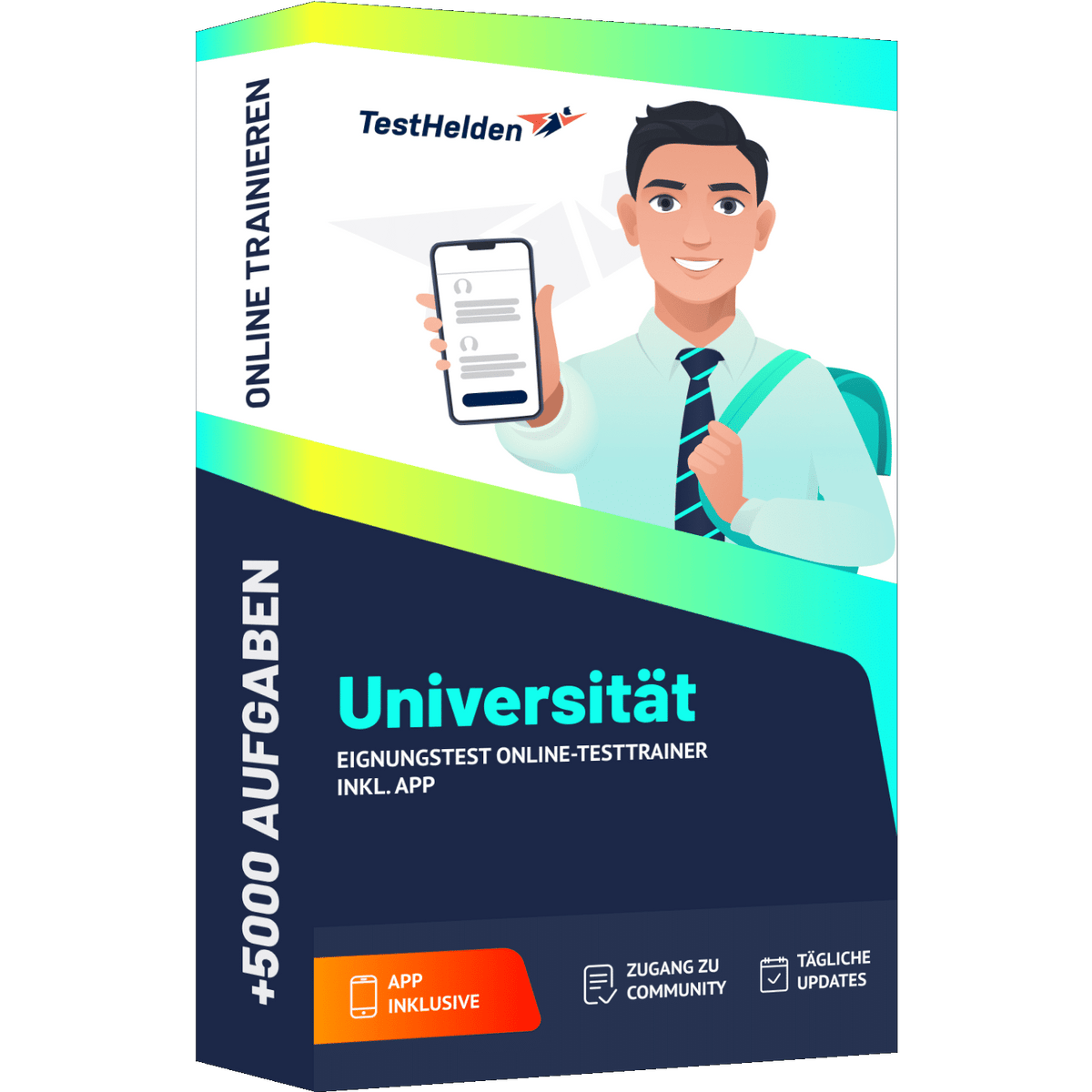 Produktbox Universität Eignungstest 2026 üben – Online Testtrainer