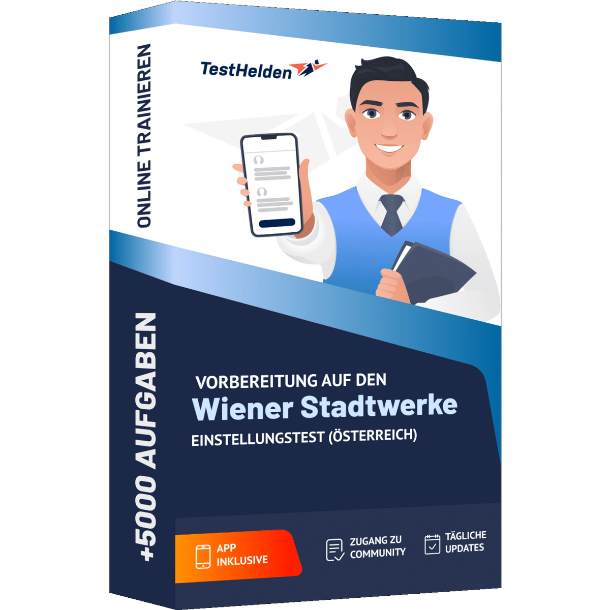 Produktbox Vorbereitung auf den Wiener Stadtwerke Österreich Einstellungstest 2026 – Online Testtrainer