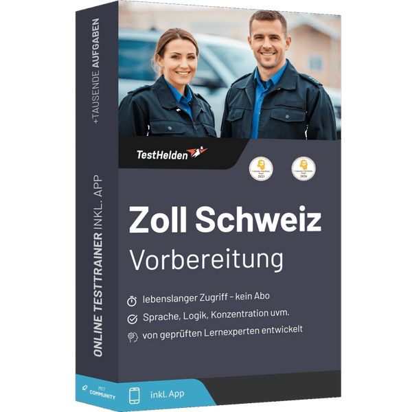 Produktbox Zoll Schweiz Bewerbung Testtrainer