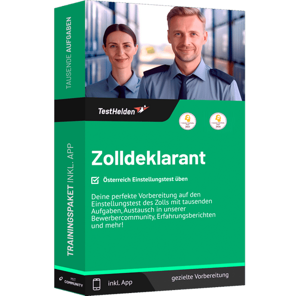 Produktbox Zolldeklarant Österreich Testtrainer