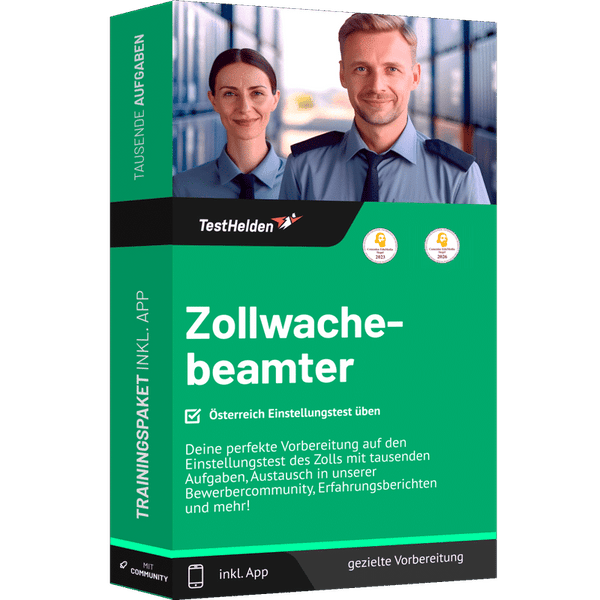 Produktbox Zollwachebeamter Österreich Testtrainer