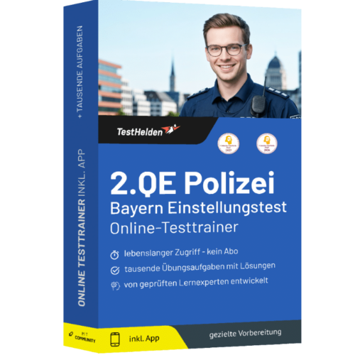2. Qualifikationsebene Bayern Polizei Einstellungstest 2026 üben - Online Testtrainer
