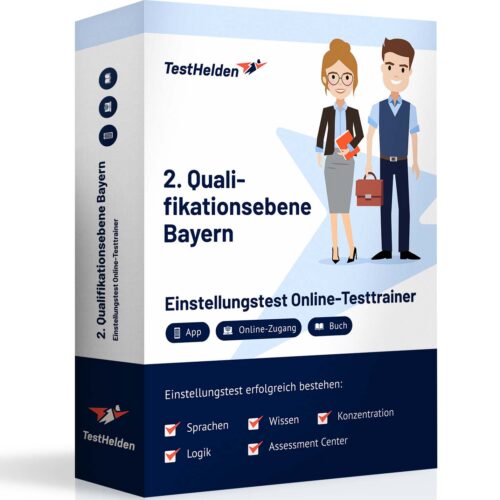 2. Qualifikationsebene Bayern Einstellungstest Vorbereitung mit TestHelden Online-Testtrainer