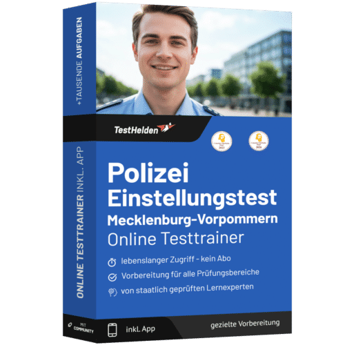 Polizei Mecklenburg-Vorpommern Einstellungstest 2026 üben - Online Testtrainer